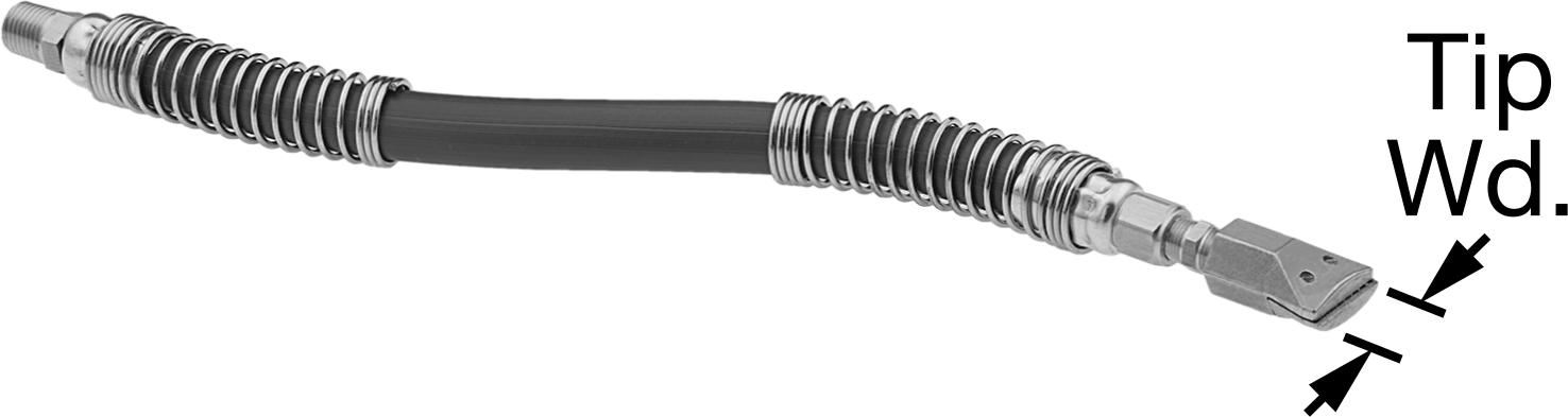 Hava Nozulu, Wd-Airflow Bend and Stay, Çinko, 1/4 NPT Erkek, 13-11/16" Uzunluk