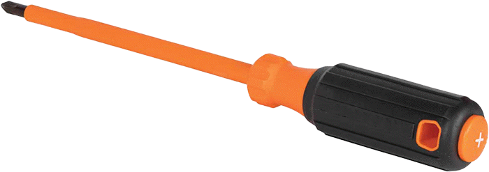 Elektrik Yalıtımlı Tornavida, Yastıklı Tutamaklı, Numara 2 Phillips, 10-1/4" Toplam Uzunluk