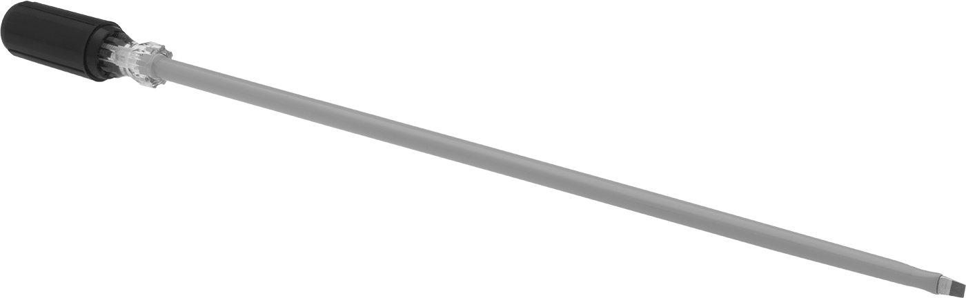 Elektrik Yalıtımlı Tornavida, Yastıklı Tutamaklı, 1/4" Yivli, 24" Toplam Uzunluk