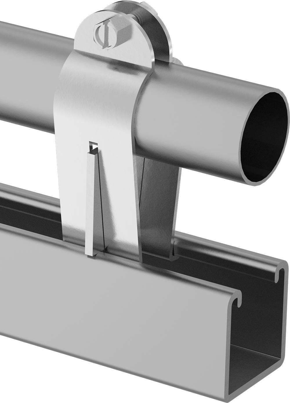 Parallel-Mounted Clamp Shown Installed