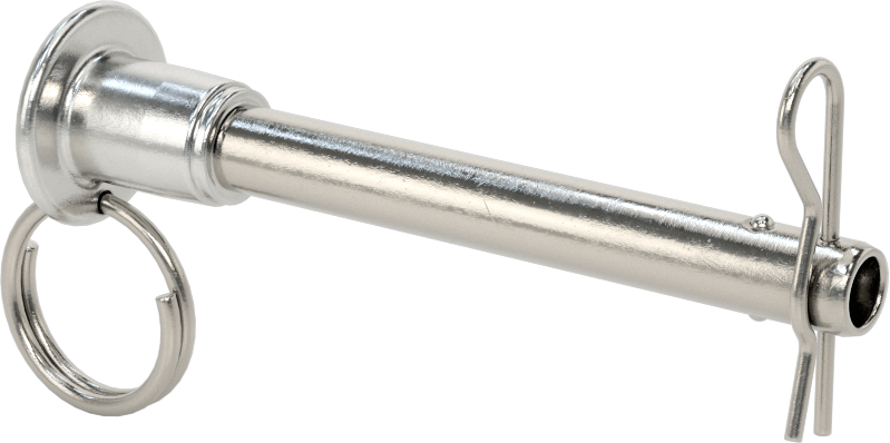 Çatal Pimli Çift Kilitli Hızlı Açma Pimi, 17-4 PH Paslanmaz Çelik, 3/8" Çap, 2-1/2" Kullanılabilir Uzunluk