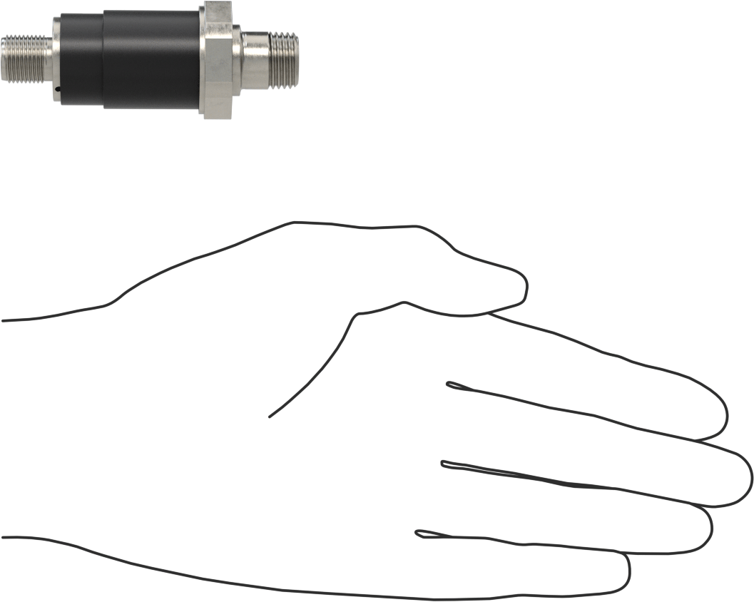 Basınç Transmitteri, 4-20 mA Çıkış, 4 Kutuplu Mikro M12 Konektör, 0-100 PSI