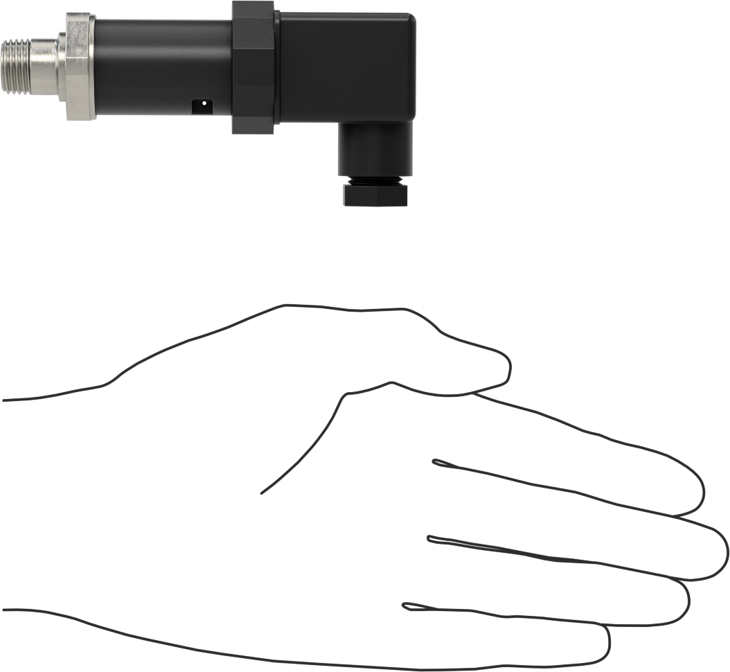 Basınç Transmitteri, 4-20 mA Çıkış, DIN A Tel Bağlantısı, 0-50 PSI