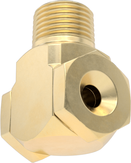 Dik Açı Tam Konik Püskürtme Nozulu, 1/2 NPT Erkek, 20 PSI'da 4,3 gpm