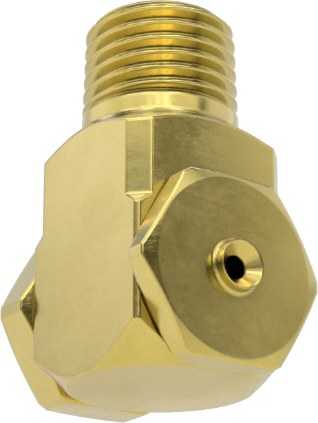Dik Açı Tam Konik Püskürtme Nozulu, 1/4 NPT Erkek, 0,3 gpm 20 PSI'da