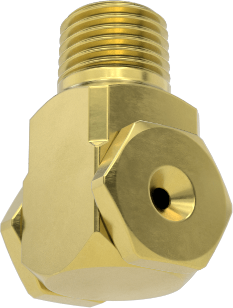 Dik Açı Tam Konik Püskürtme Nozulu, 1/4 NPT Erkek, 0,5 gpm 20 PSI'da