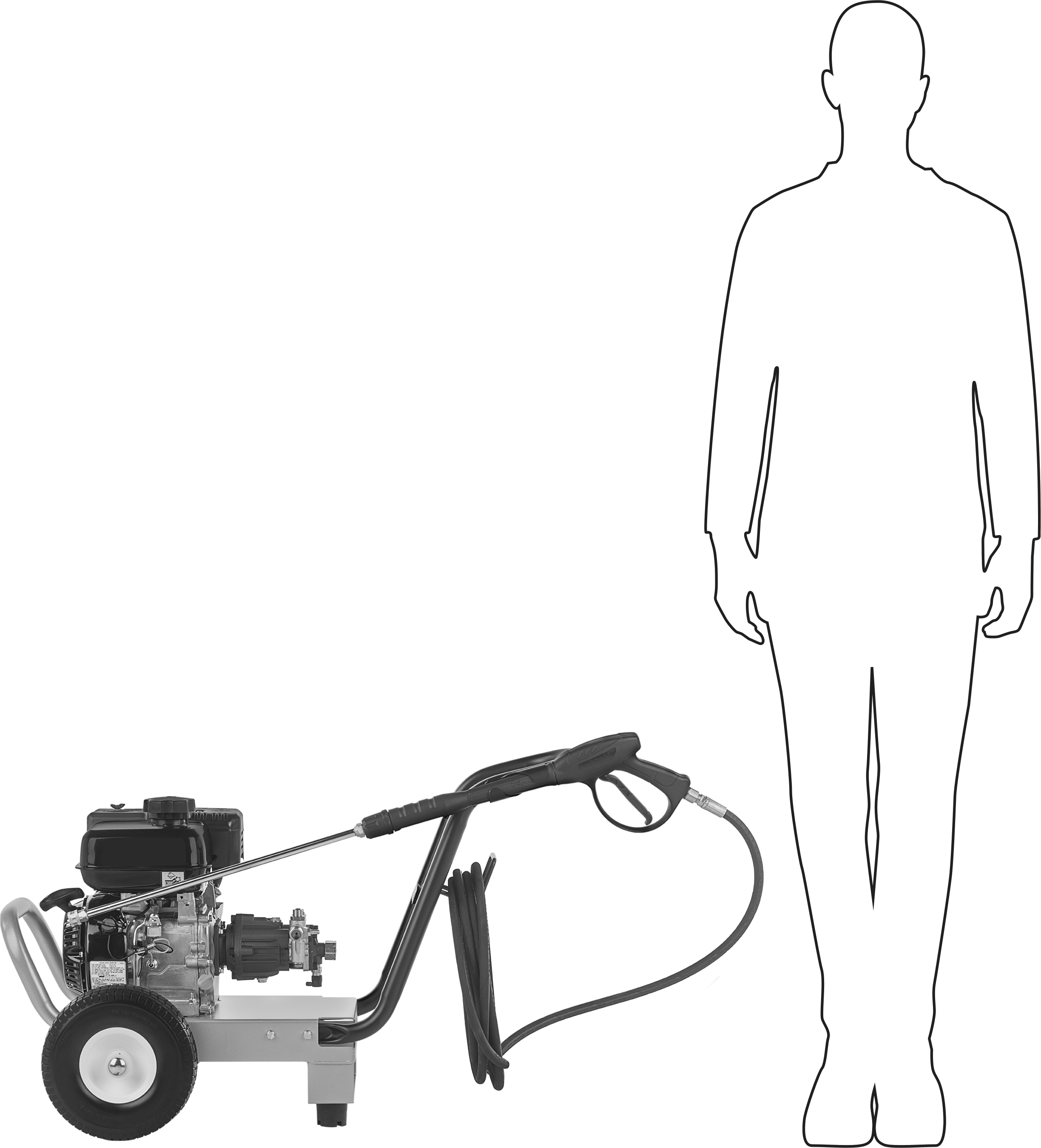 Benzinli Basınçlı Yıkama Makinesi, 3000 PSI