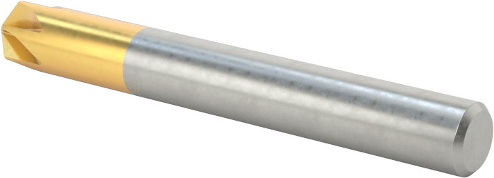 TiN Kaplamalı Kobalt Çelik Havşa, Perçinler için, 100 Derece, 6 Yiv, 1/4" Gövde