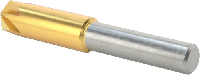 TiN Kaplamalı Kobalt Çelik Havşa, Perçinler için, 100 Derece, 6 Yiv, 5/16" Gövde