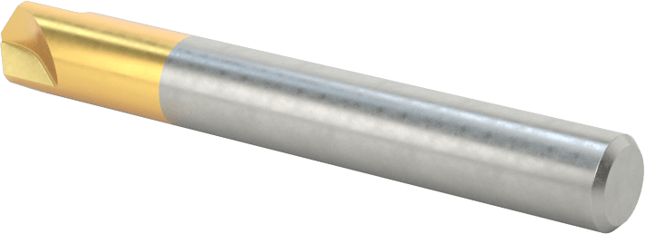 TiN Kaplamalı Kobalt Çelik Havşa, Perçinler için, 100 Derece, 3 Oluk, 1/4" Gövde