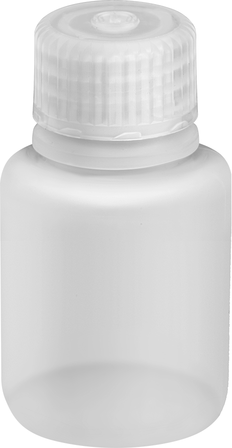 Polipropilen Plastik Şişe, 1 FL. oz. Kapasite, 1-3/8" Çap