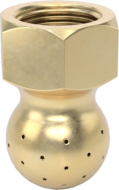 Tank Yıkama Nozulu, Pirinç, 1/2 NPT Dişi, 20 PSI'da 6 gpm