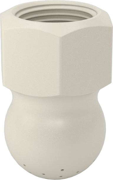 Tank Yıkama Nozulu, Naylon Plastik, 1/2 NPT Dişi, 20 PSI'da 3,9 gpm