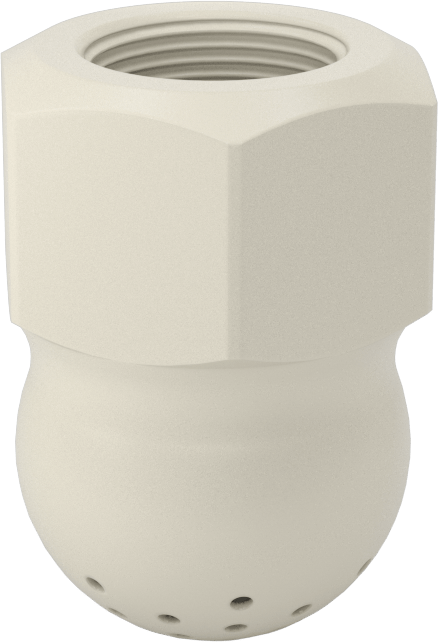 Tank Yıkama Nozulu, Naylon Plastik, 3/4 NPT Dişi, 20 PSI'da 26 gpm