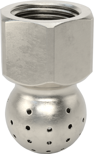 Tank Yıkama Nozulu, 303 Paslanmaz Çelik, 1/2 NPT Dişi, 20 PSI'da 13 gpm