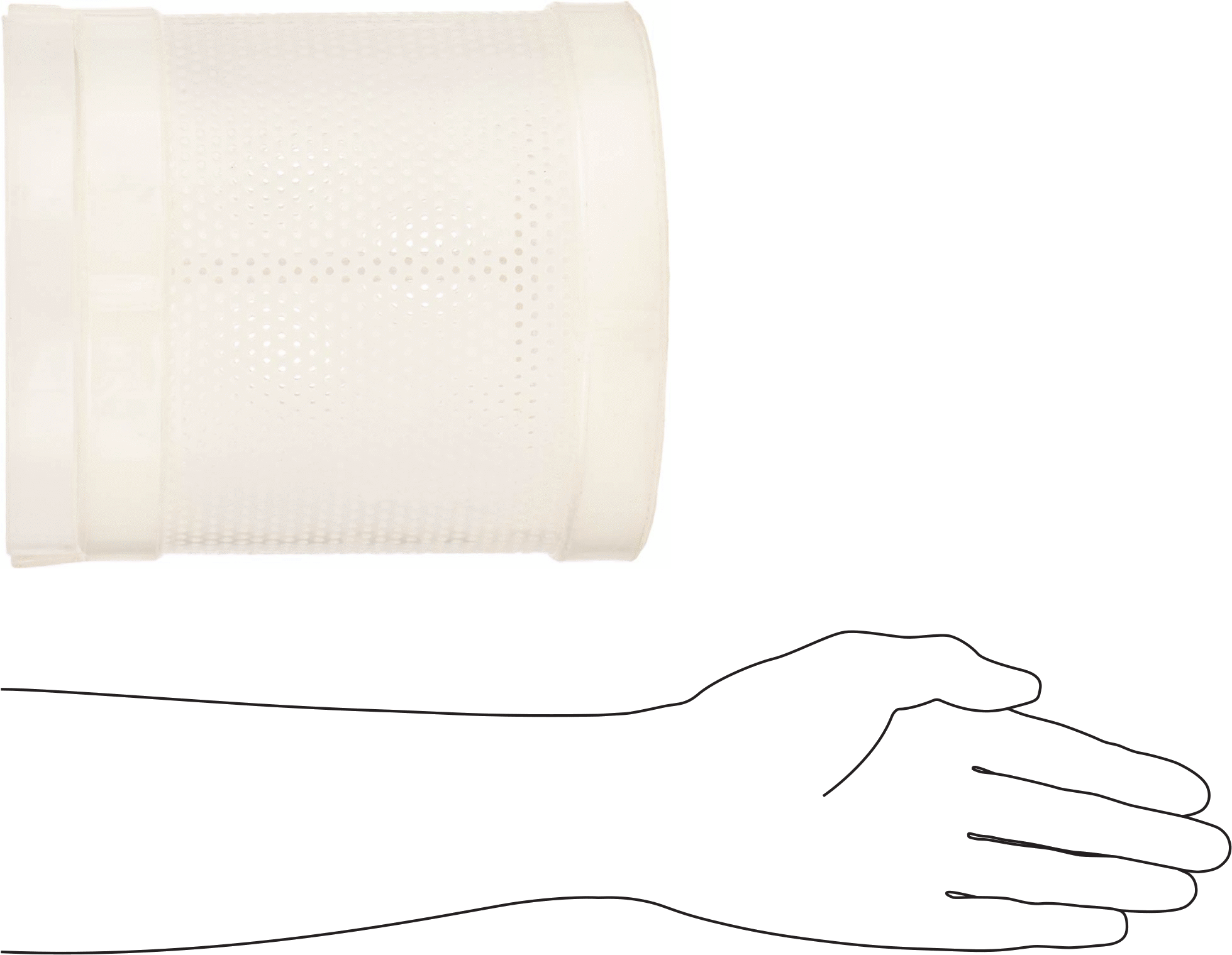 Asit Dirençli Plastik Yuvarlak Parça Sepeti, 8" Çap, 1/8" Çaplı Ağ Açıklığı
