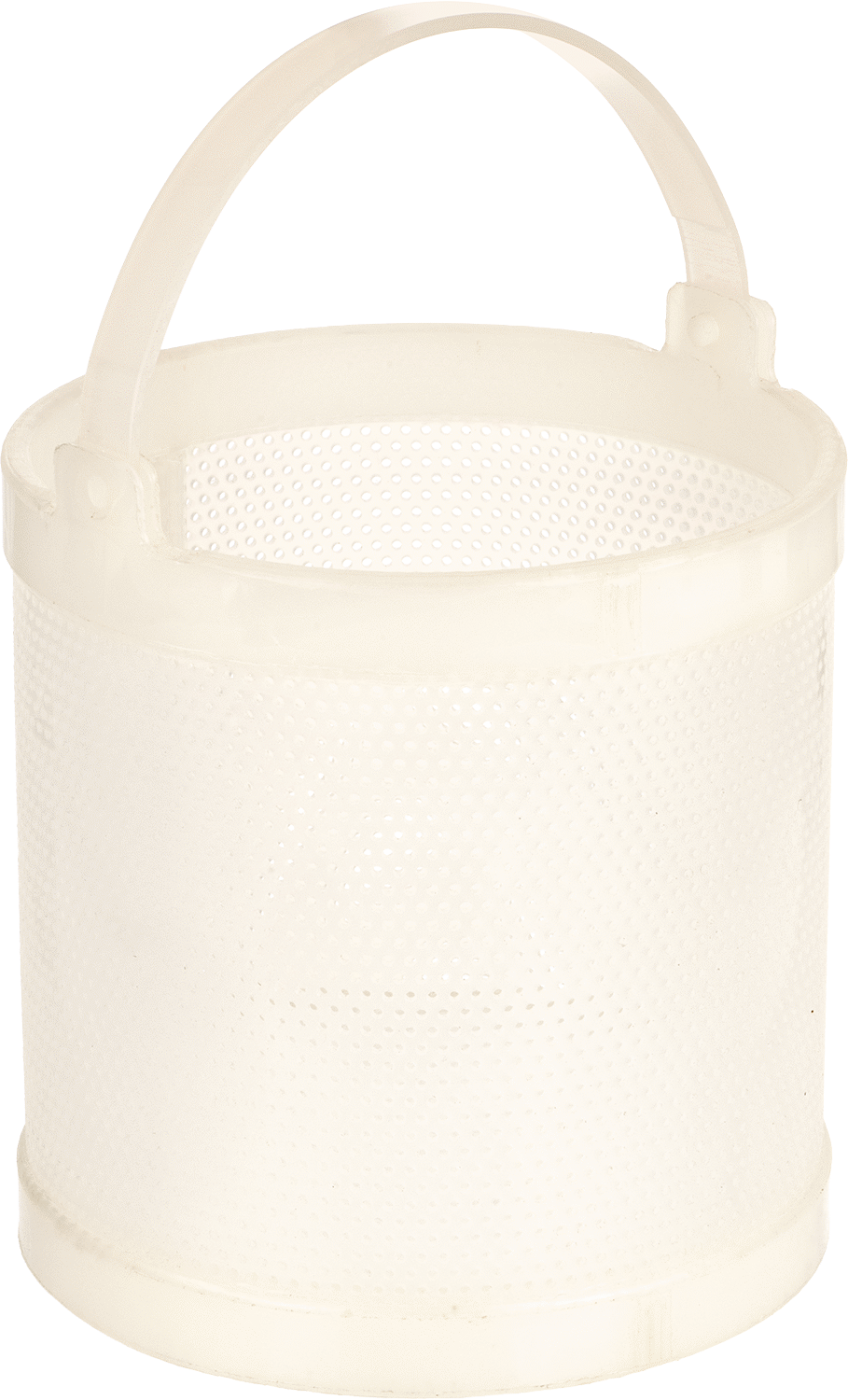 Asit Dirençli Plastik Yuvarlak Parça Sepeti, 10" Çap, 1/8" Çaplı Ağ Açıklığı