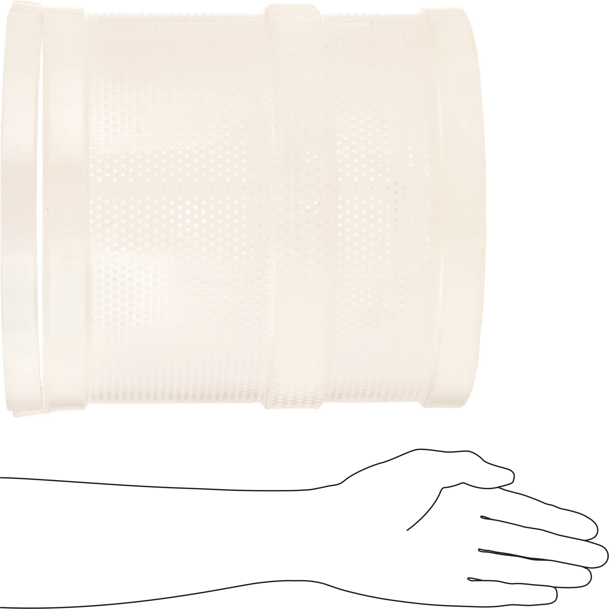 Asit Dirençli Plastik Yuvarlak Parça Sepeti, 12" Çap, 1/8" Çaplı Ağ Açıklığı