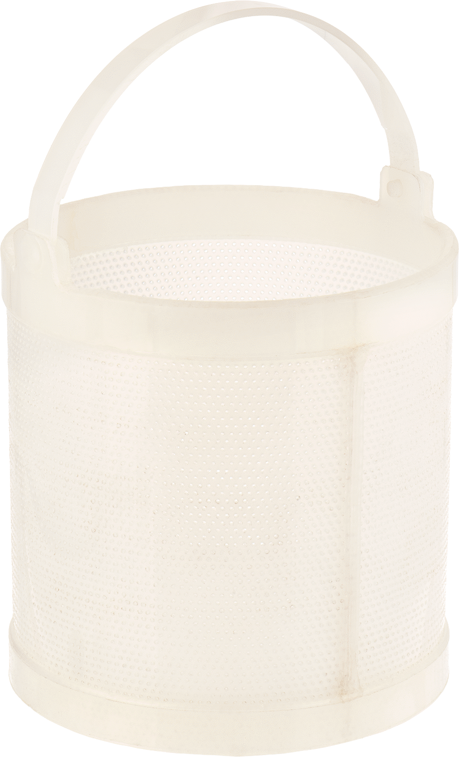 Asit Dirençli Plastik Yuvarlak Parça Sepeti, 10" Çap, 3/32" Çaplı Örgü Açıklığı