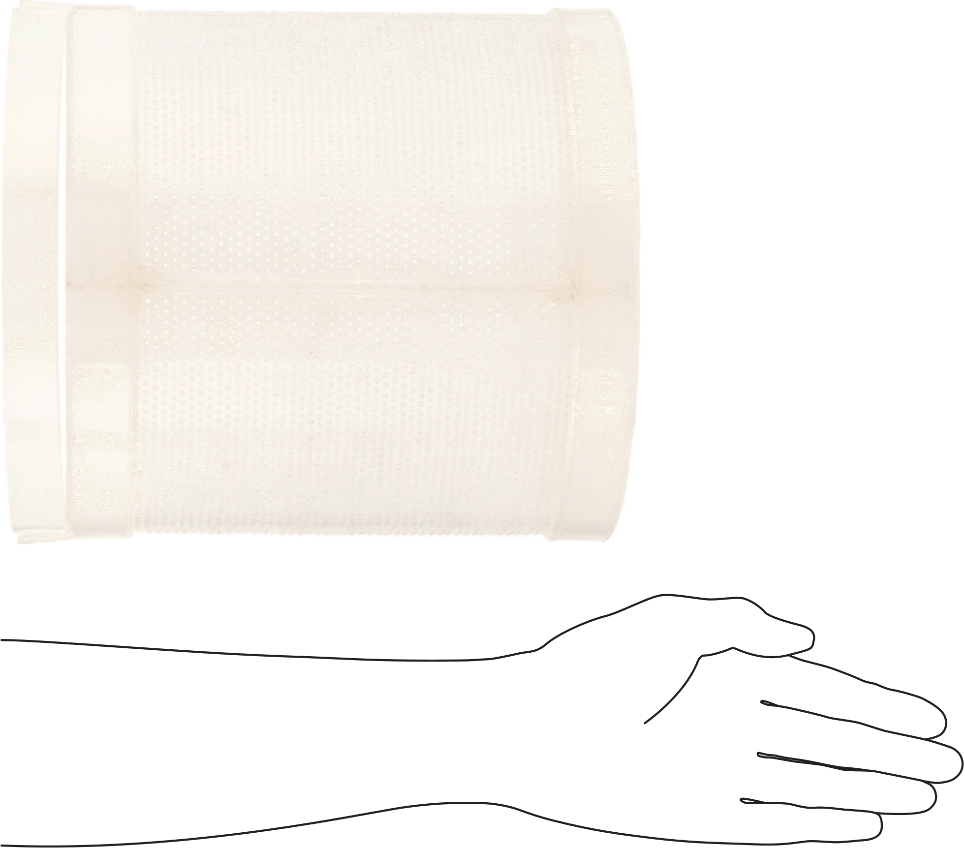 Asit Dirençli Plastik Yuvarlak Parça Sepeti, 10" Çap, 3/32" Çaplı Örgü Açıklığı
