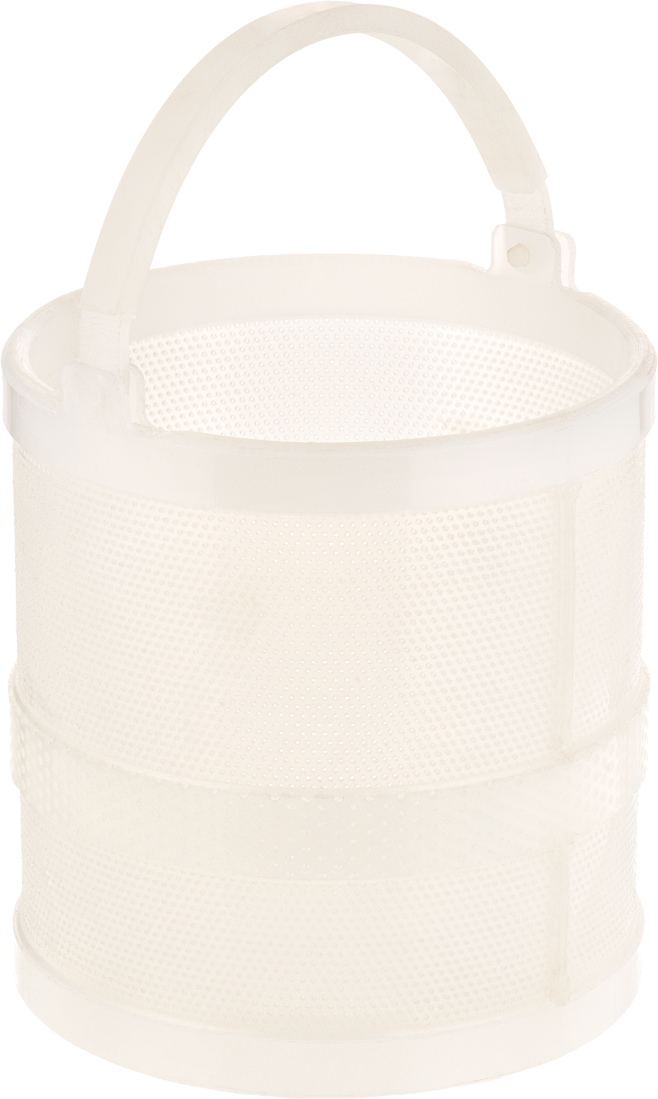Asit Dirençli Plastik Yuvarlak Parça Sepeti, 12" Çap, 3/32" Çaplı Örgü Açıklığı