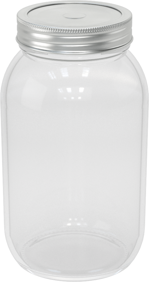Vakumla Kapatılabilir Cam Kavanoz, 32 FL oz/950 ml Kapasite