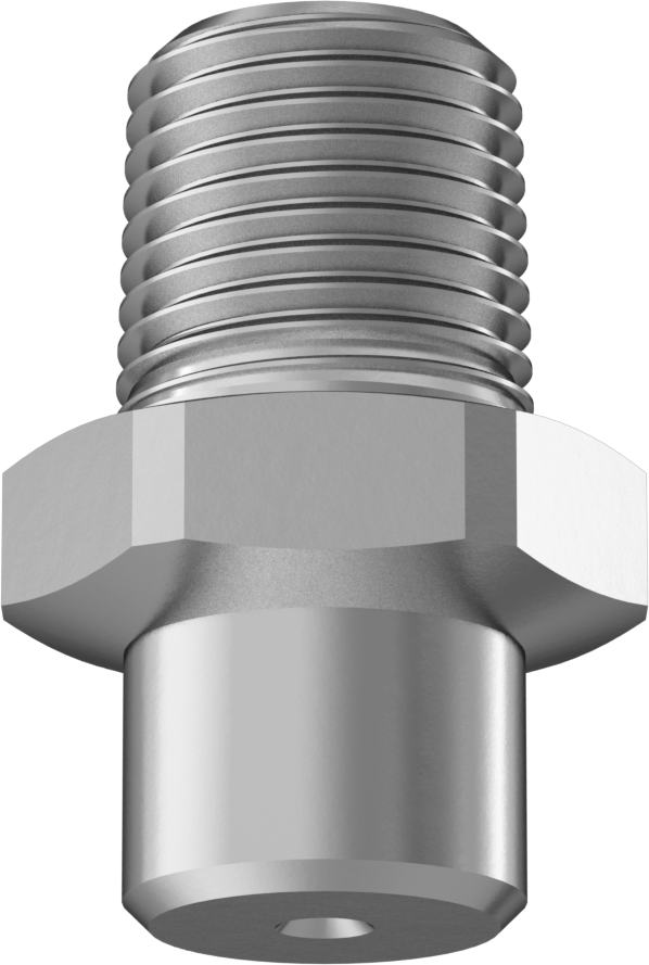 Yüksek Basınçlı Püskürtme Nozulu, Katı Akış, 416 Paslanmaz Çelik, 1/8 NPT Erkek, 0,55 gpm @ 300 PSI