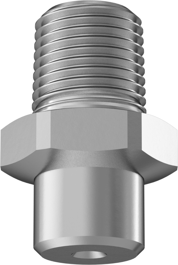 Yüksek Basınçlı Püskürtme Nozulu, Katı Akış, 416 Paslanmaz Çelik, 1/8 NPT Erkek, 1.4 gpm @ 300 PSI