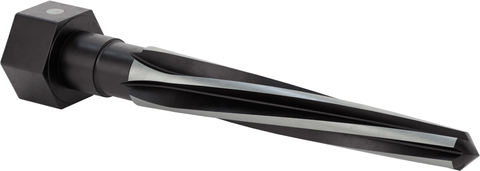 Delik Hizalama için Altıgen Şaftlı Rayba, 5" Uzun Heliks Yiv, 0,8125“ x 0,4688” Rayba Çapı