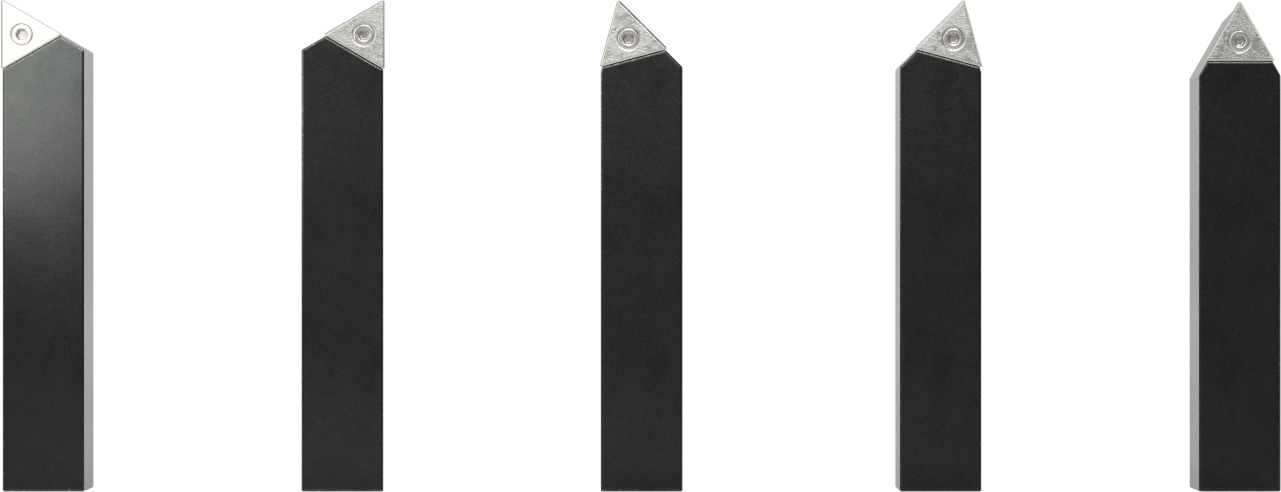 Ekonomik İndekslenebilir Torna Aleti, 5 Parça Seti, 3/4“ Genişlik x 3/4” Yükseklik Şaft
