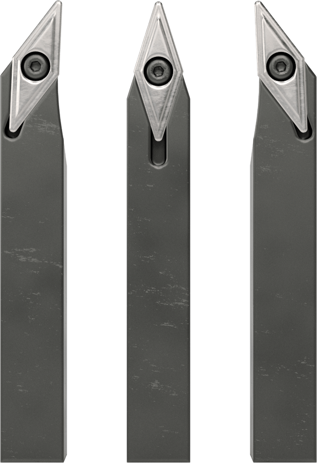 Ekonomik İndekslenebilir Torna Aleti, 5 Parça Seti, 1/2“ Genişlik x 1/2” Yükseklik Şaft