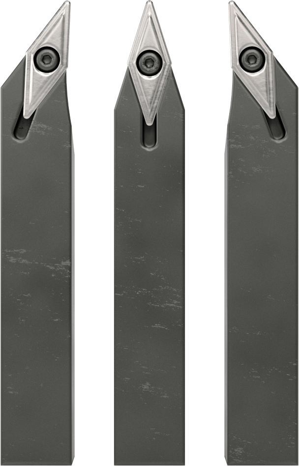 Ekonomik İndekslenebilir Torna Aleti, 5 Parça Seti, 5/8“ Genişlik x 5/8” Yükseklik Şaft