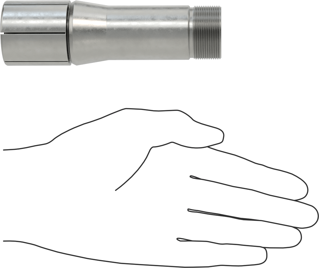 Kendi İç Tutuşlu 5C Torna Pensinizi Yapın, 1-1/2" Başlık Çapı, 1-1/2" Başlık Kalınlığı