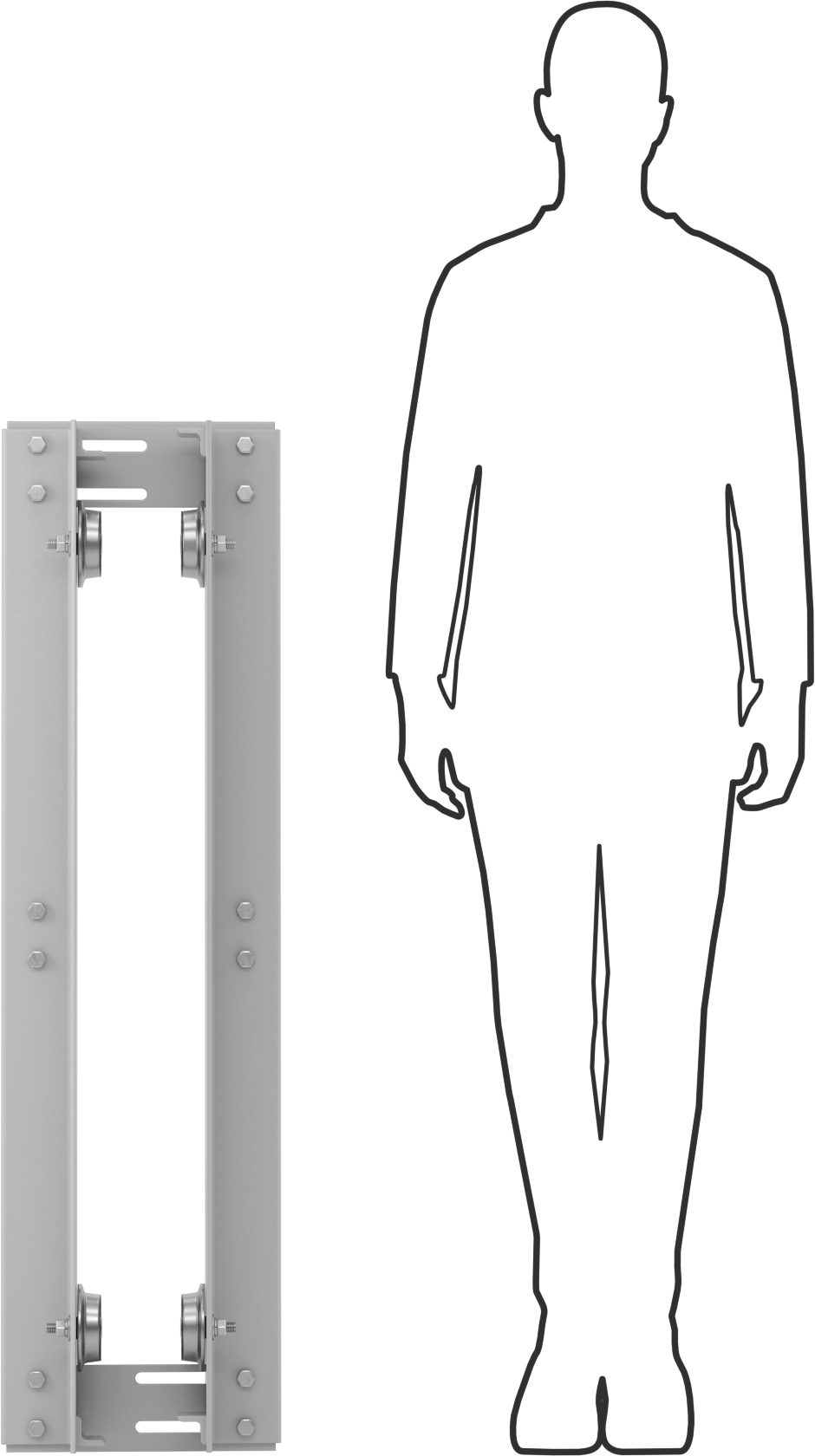 Kirişli Arabası, Üst/Alt Montaj, 2000 lbs. Kapasite