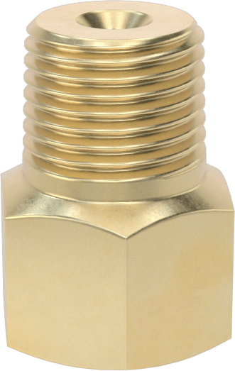 Yüksek Darbe Dayanımlı Saptırmalı Düz Püskürtme Nozulu, Pirinç, 1/8 NPT Erkek, 0.07 gpm @ 20 PSI