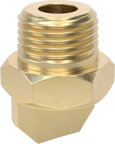 Yüksek Darbe Dayanımlı Saptırmalı Düz Püskürtme Nozulu, Pirinç, 1/8 NPT Erkek, 0.2 gpm @ 20 PSI