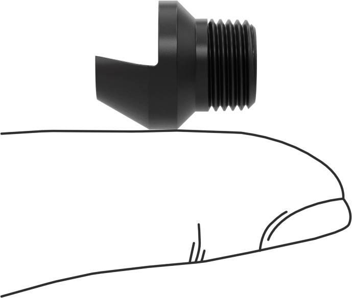Yüksek Darbe Dayanımlı Saptırmalı Düz Püskürtme Nozulu, PVC Plastik, 1/8 NPT Erkek, 0.2 gpm @ 20 PSI