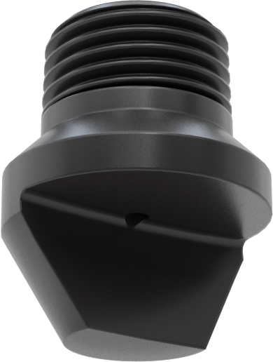 Yüksek Darbe Dayanımlı Saptırmalı Düz Püskürtme Nozulu, PVC Plastik, 1/8 NPT Erkek, 0.2 gpm @ 20 PSI