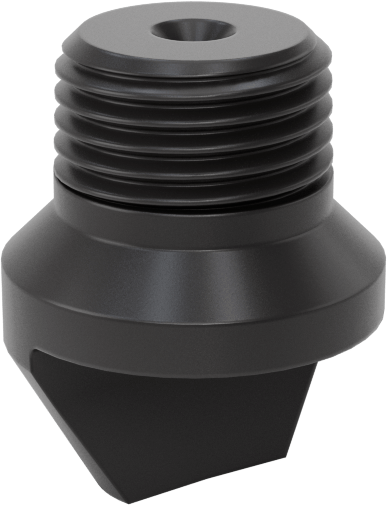 Yüksek Darbe Dayanımlı Saptırmalı Düz Püskürtme Nozulu, PVC Plastik, 1/8 NPT Erkek, 0.2 gpm @ 20 PSI
