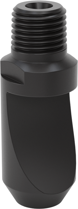Yüksek Darbe Dayanımlı Saptırmalı Düz Püskürtme Nozulu, PVC Plastik, 1/4 NPT Erkek, 0.7 gpm @ 20 PSI