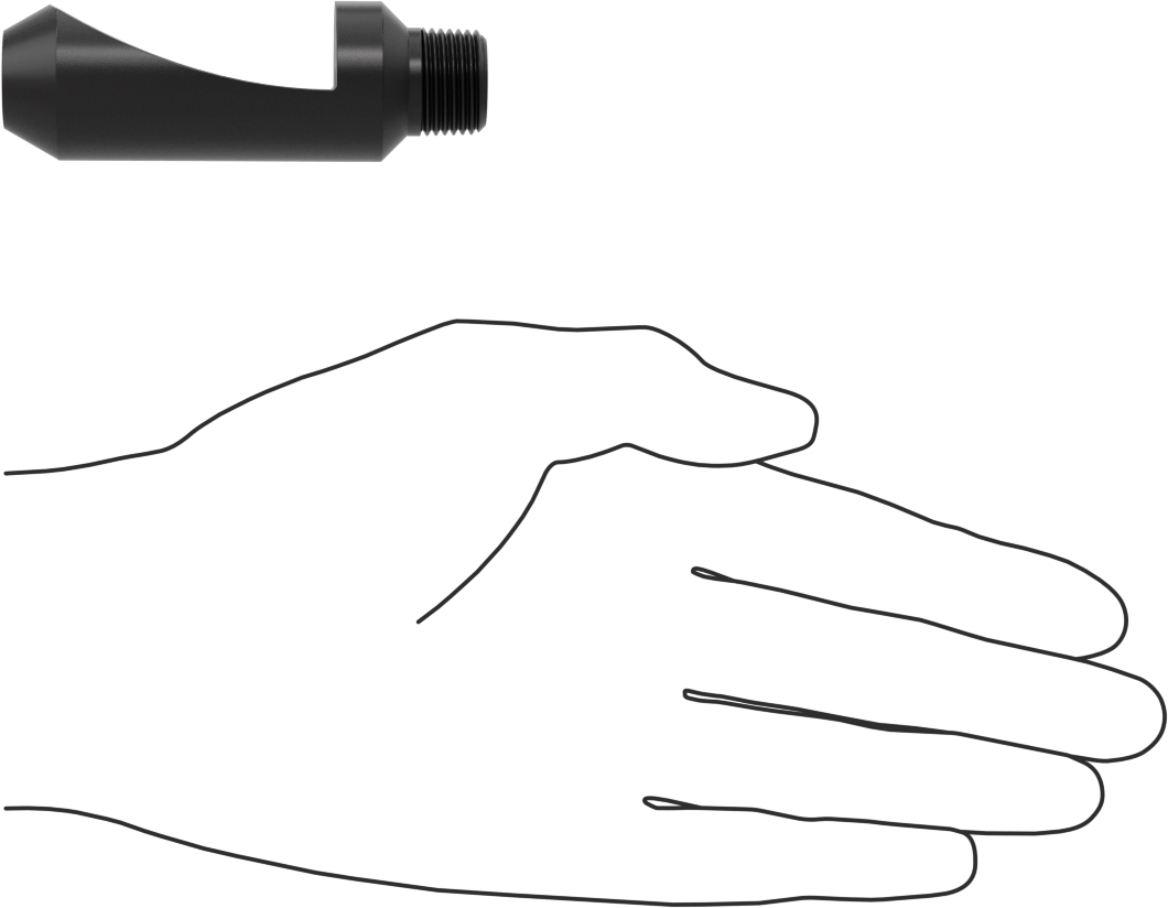 Yüksek Darbe Dayanımlı Saptırmalı Düz Püskürtme Nozulu, PVC Plastik, 3/8 NPT Erkek, 4.2 gpm @ 20 PSI