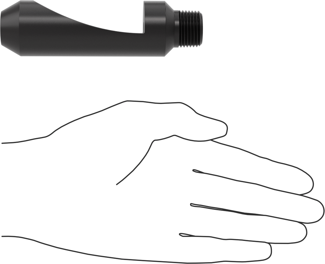 Yüksek Darbe Dayanımlı Saptırmalı Düz Püskürtme Nozulu, PVC Plastik, 1/2 NPT Erkek, 11.3 gpm @ 20 PSI