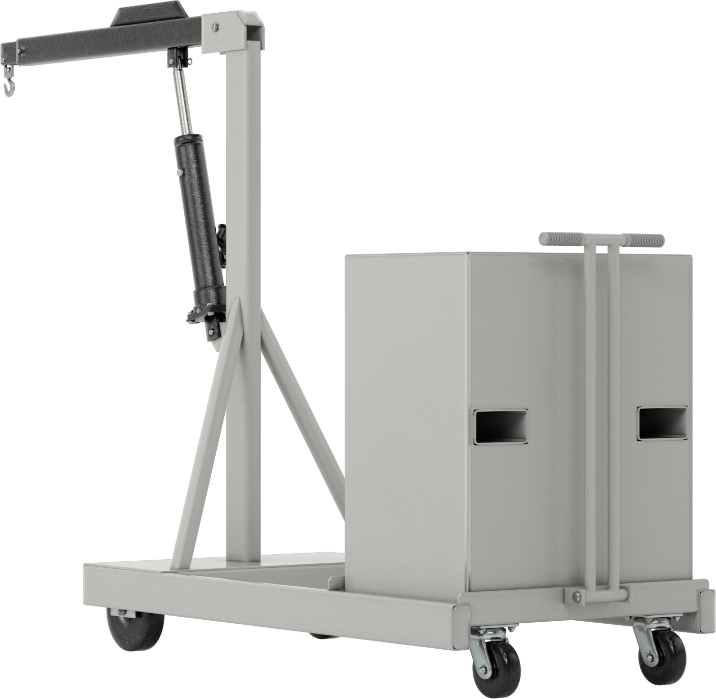 Yakın Kaldırma Hidrolik Vinç, 44“ ila 62” Kol Uzunluğu, 1000 lbs. Geri Çekilmiş Kol Kapasitesi