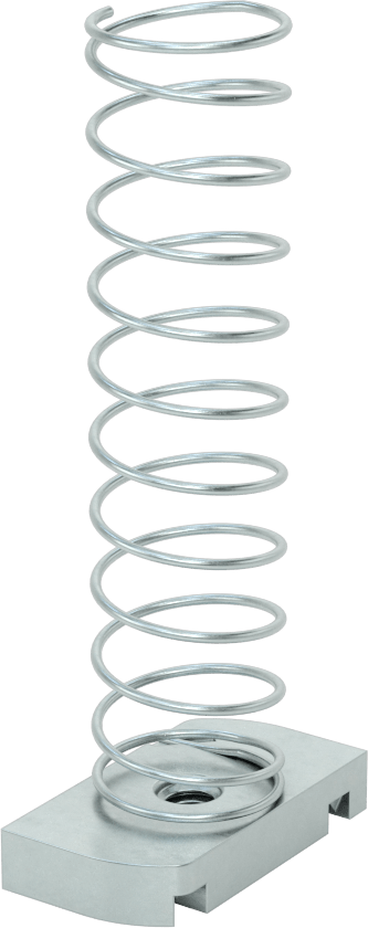 Strut Kanal Somunu, Yaylı, 2-7/16“ ve 3-1/4” Yüksek Kanal, Çelik, 1/4"-20 Diş