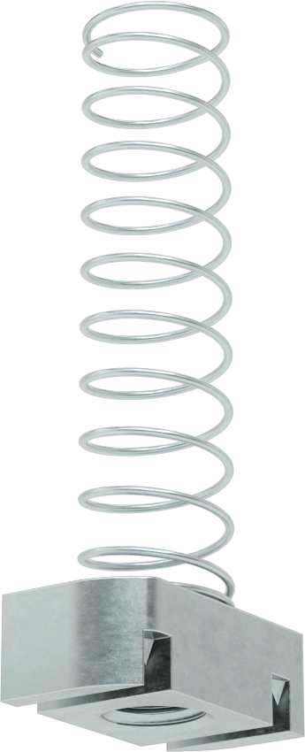 Strut Kanal Somunu, Yaylı, 2-7/16“ ve 3-1/4” Yüksek Kanal, Çelik, 1/2"-13 Diş
