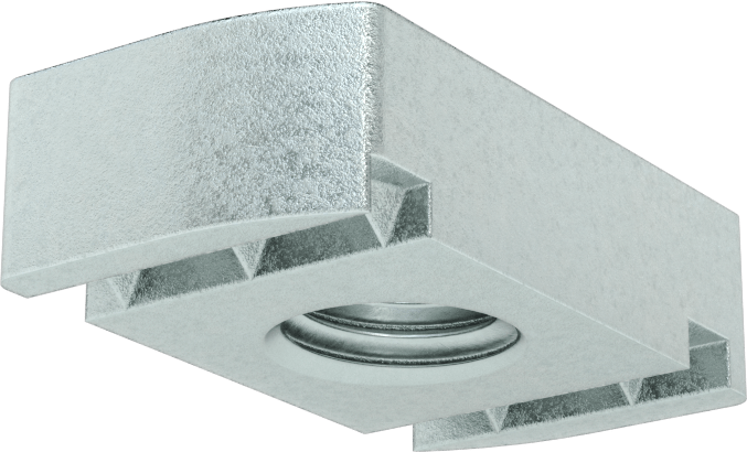 Strut Kanal Somunu, Çinko Kaplı Çelik, M12 Diş Boyutu, 3/8" Yükseklik