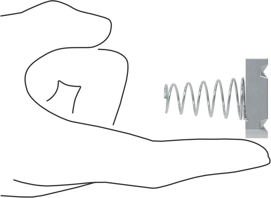 Strut Kanal Somunu, Yaylı, 1-5/8" Yüksek Kanal, Çelik, 5/16"-18 Diş