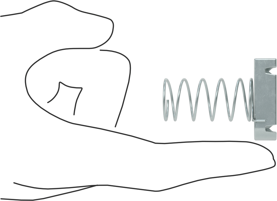 Strut Kanal Somunu, Yaylı, 1-5/8" Kanal için, Galvanizli Çelik, 3/8"-16 Diş