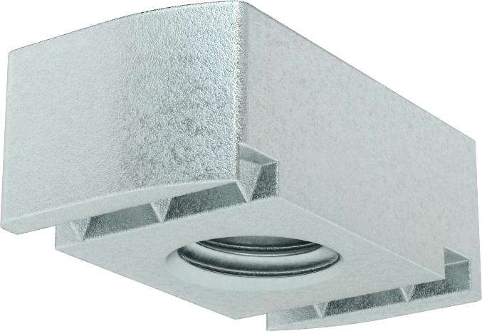 Strut Kanal Somunu, Çinko Kaplı Çelik, 1/2"-13 Diş Boyutu, 1/2" Yükseklik