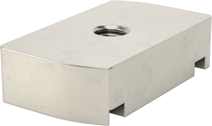 Strut Kanal Somunu, 316 Paslanmaz Çelik, 1/4"-20 Diş Boyutu, 1-5/8" Dikme Kanal Genişliği için